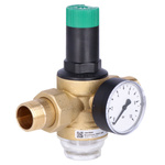 Pressure regulator, with screws, 1 inch, with 0-10 bar pressure gauge