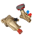 Set of STAD PN16 balancing valve and STAP DN 15 differential pressure regulator, range 5-25 kPa