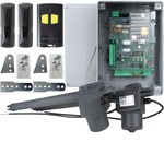 Kit de automatización Beninca KBILL4024.PM TRUST 24V - automatismo para cancelas de dos hojas de hasta 8 m - actuadores de 24 V, unidad de control TRUST, fotocélulas, mando a distancia