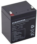 EUROPOWER EP series 12V 5Ah T1 AGM battery avec une durée de vie de 6-9 ans