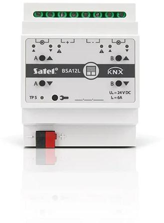 SATEL KNX 2-channel 24V DC shutter actuator KNX-BSA12L