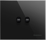 SWITCH Doppeldruckknopf schwarz Grenton