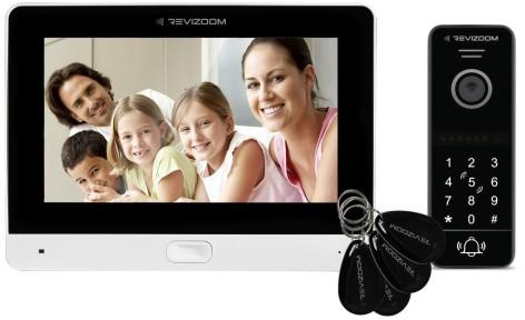 Video-Türsprechanlage REVIZOOM RM-T471HD WHITE/RC-411HD-CK