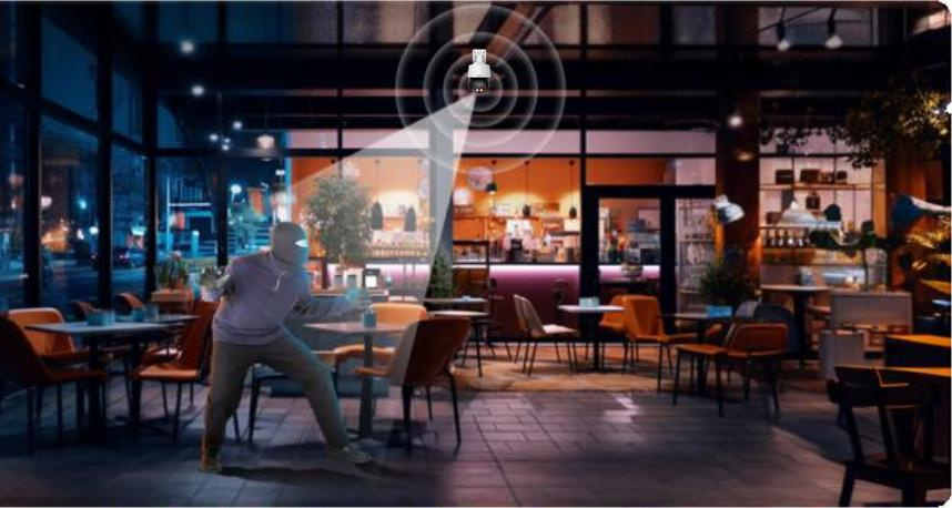 Dahua IP Überwachungskit 8x 4MP PTZ Kamera mit 1TB Laufwerk - Komplettes Sicherheitssystem