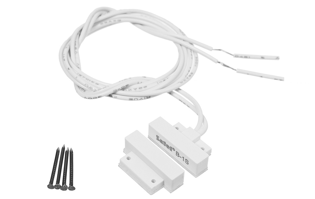 Czujnik kontaktronowy B-1S do zabezpieczeń i monitoringu