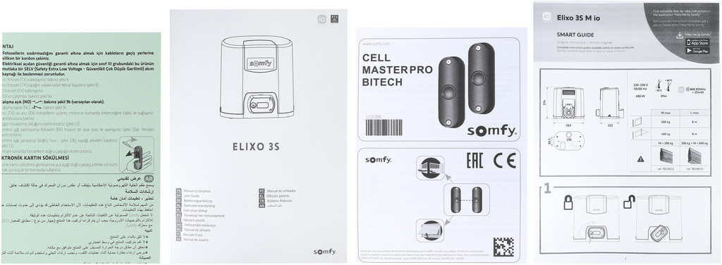 Somfy Elixo 500 3S io EE (1216507) per cancelli scorrevoli