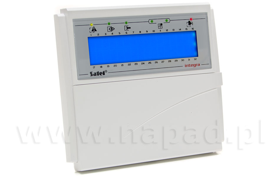 INT-KLCDR-BL LCD keypad for alarm systems