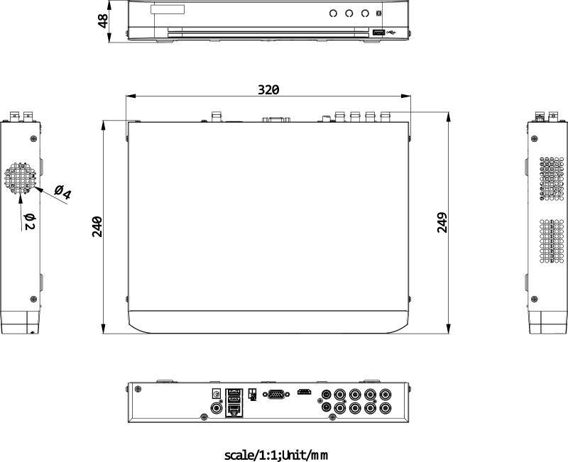 HIKVISION 5W1 RECORDER iDS-7208HUHI-M1/X(STD)