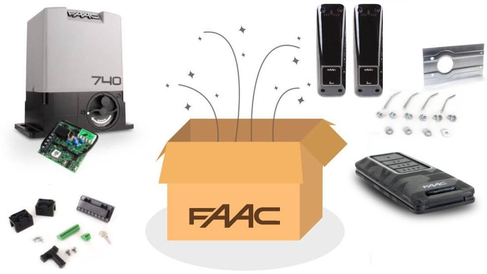 FAAC 740 Delta 2 FDS automatismo para cancelas correderas de hasta 500 kg