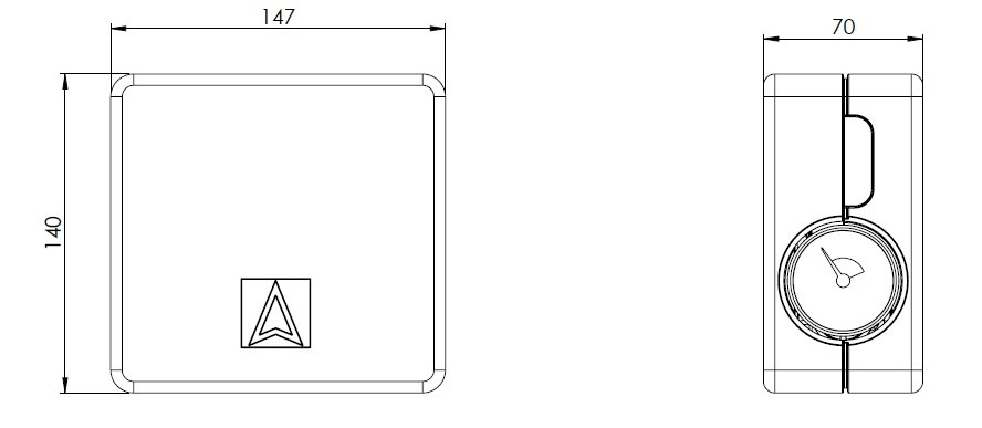 Afriso KSG mini 1" GW, izolacja