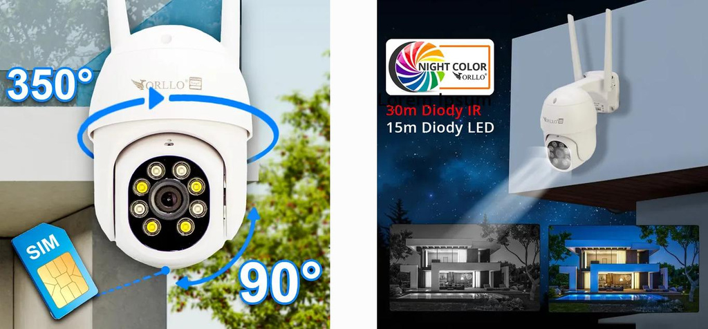 Orllo TZ5 outdoor 5Mpx 4G SIM Tuya IP Camera