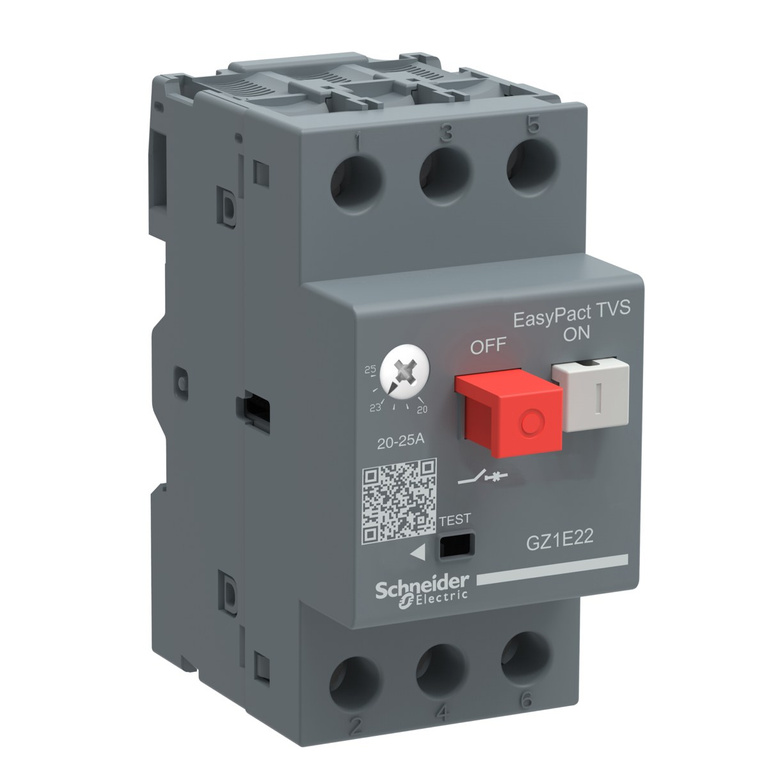 Motorschutzschalter GZ1E Druckknopfantrieb I=20-25A Rahmenklemmen