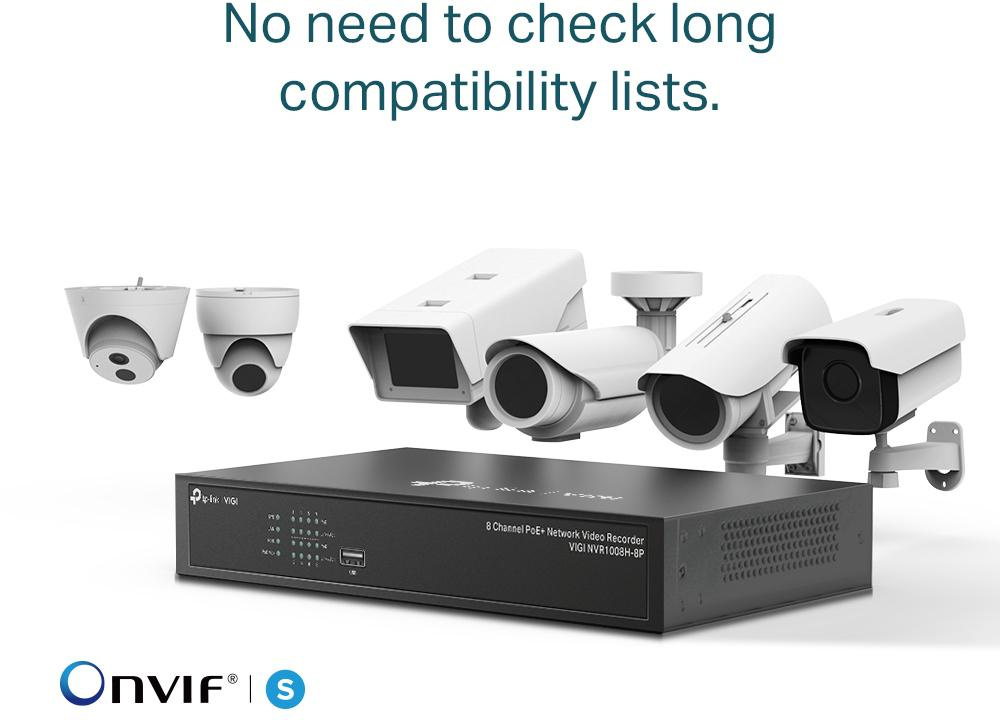 TP-Link Vigi NVR1008H-8P Enregistreur avec 8 ports PoE