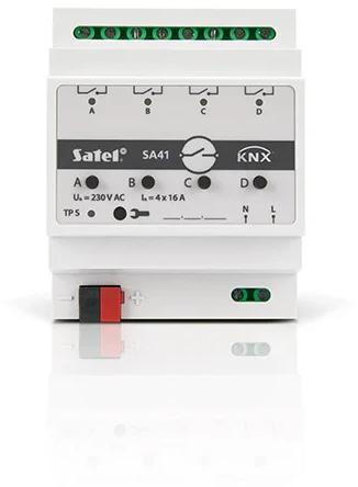 SATEL KNX 4-Kanal-Schaltaktor KNX-SA41