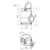 Pompe submersible pour eaux usées UNILIFT KP 250A1 0,5kW 1x230V, 10 m de câble