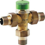 Válvula termostática de agua caliente sanitaria, 3/4 pulgada, con conexiones roscadas, rango 30-60 0C