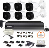 Dahua surveillance set of 6x horn camera HAC-B2A21-0360B 1TB IR 20m Full HD