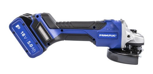 18V 125mm-es sarokcsiszoló változó fordulatszám-szabályozással 2 5Ah akkumulátor töltő 6.5A tok RawlCase