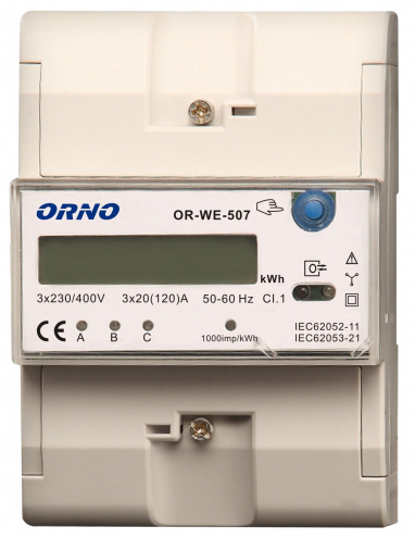 ENERGY CONSUMPTION INDICATOR ORNO OR-WE-507 3-PHASE