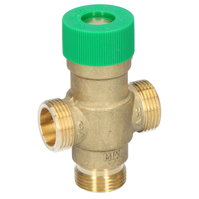 Hot water temostatic valve, without screws, range 30-60 0C