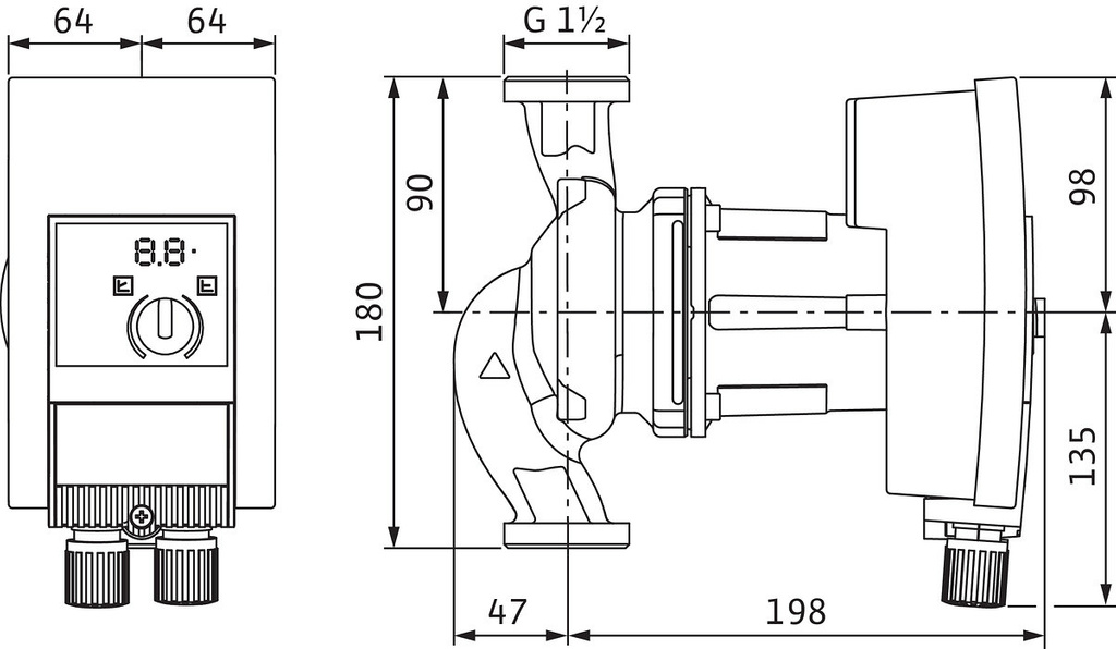 Circulation pump Wilo-Yonos MAXO 25/0.5-12 PN10