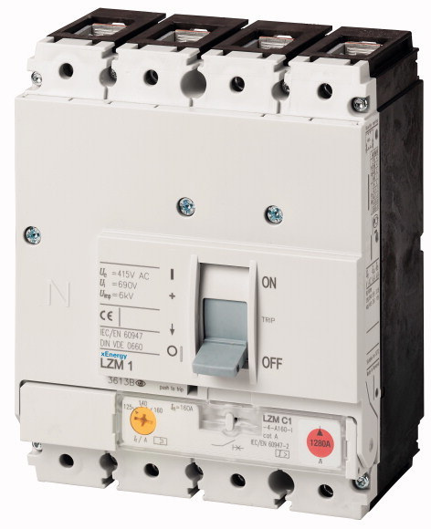 Power circuit breaker LZM1 4-pole Ir=80-100A LZMC1-4-A100-I