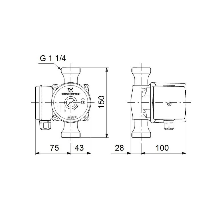 Circulation pump UP 20-30N 150