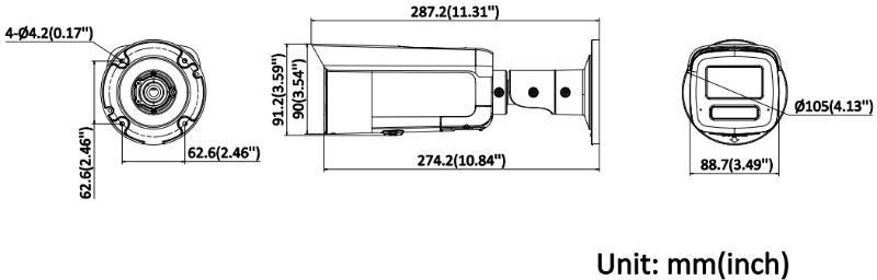 Cameră IP Hikvision DS-2CD2T43G2-LIZS2UY/SL (2.8/4mm)