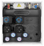 PrimoBox AZB 255 mixing set in cabinet, 2x rotary valve with ARM 141 actuator