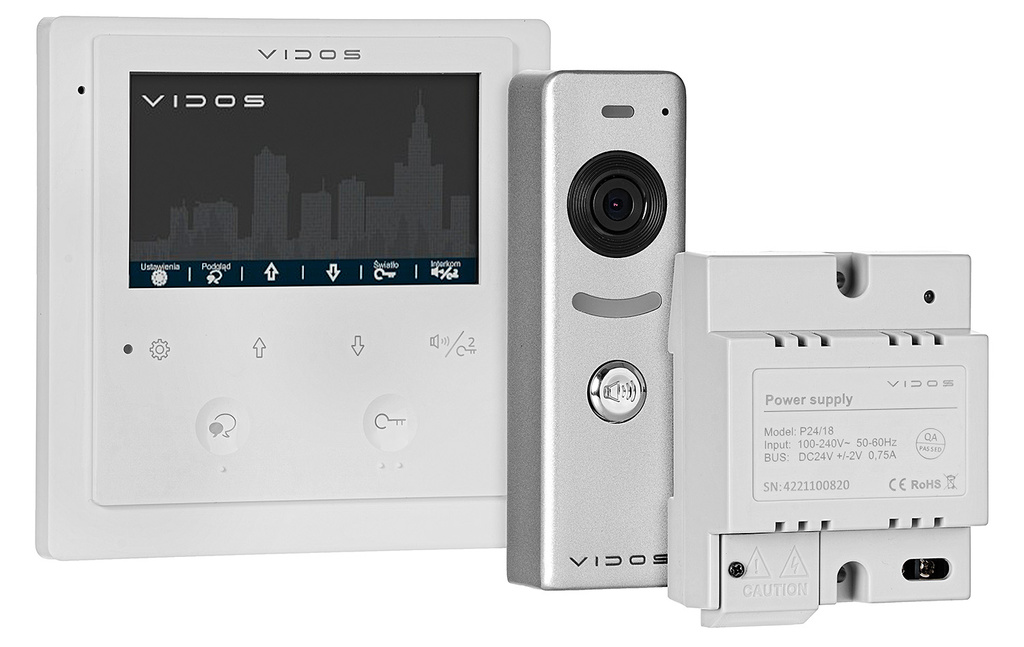 Set de vidéo-interphone Z03 avec caméra et moniteur LCD