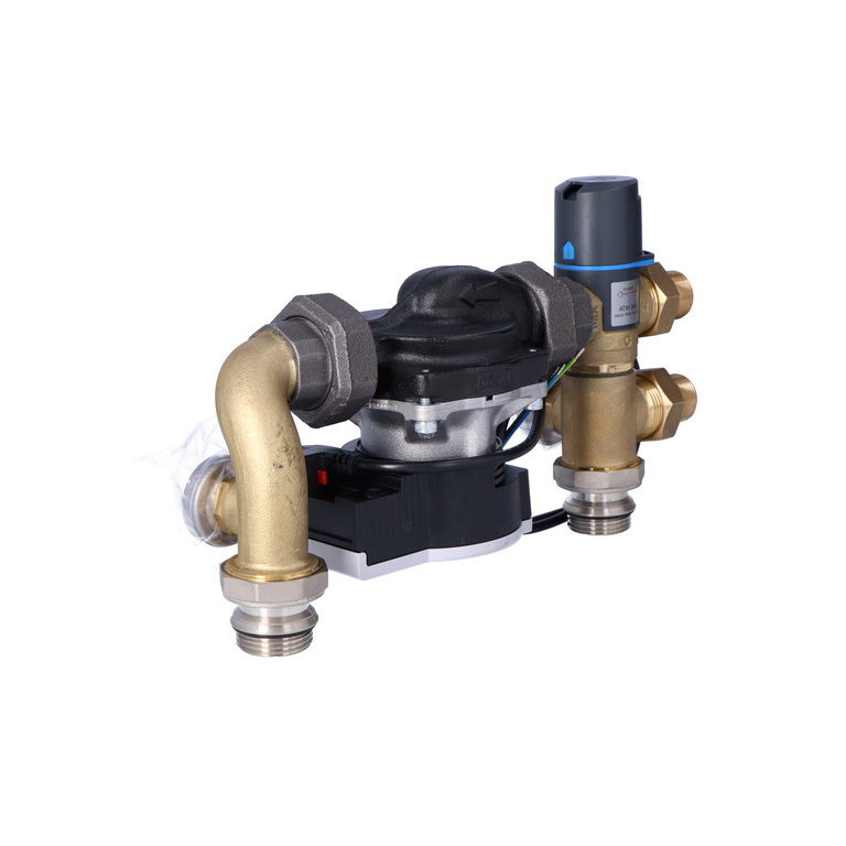 Gruppo pompa con valvola miscelatrice termostatica a tre vie Kvs 1,6 gamma 35-60°C
