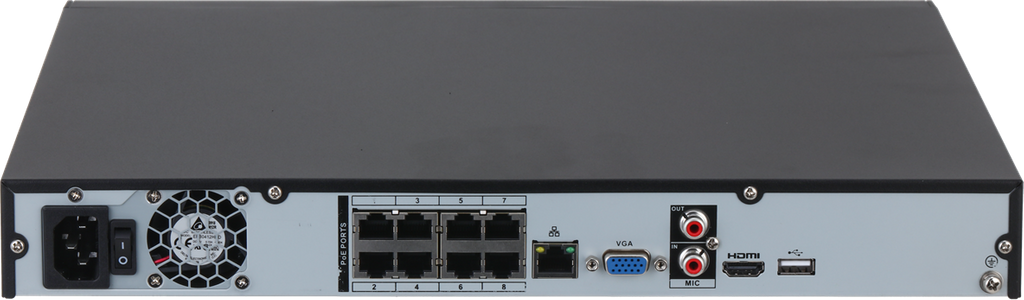 Dahua IP Recorder NVR4208-8P-4KS3 mit 8 PoE-Kanälen