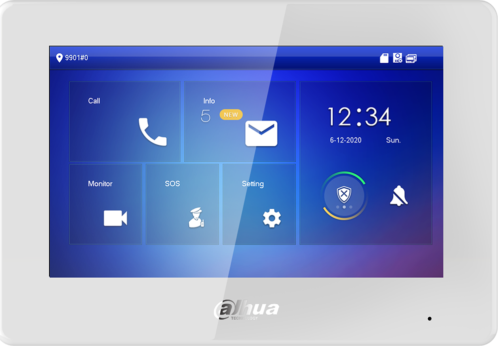 Dahua VTH5422HW-W video monitor vstupu s dotykovou obrazovkou a Wi-Fi