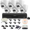 Dahua surveillance set 6x dome camera HAC-HDW1500CLQ-IL-A-0280B-S2 1TB IR 20m 51mp