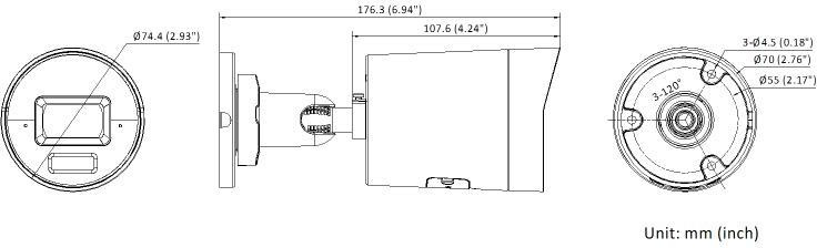 Hikvision IP camera DS-2CD2063G2-LI2U 2.8mm PL