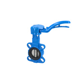 SYLAX flangeless butterfly valve with manual lever actuator DN50