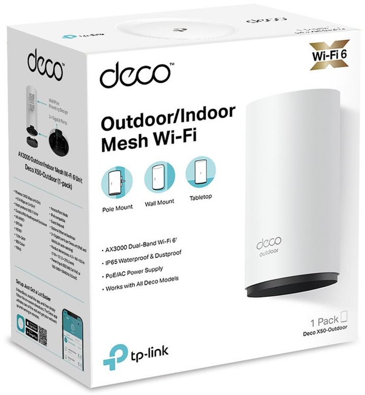 TP-Link Deco X50-Système Wi-Fi Mesh pour l'extérieur