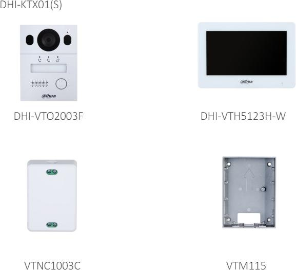 Hybrid 2-wire KTX01(S) single family video door entry kit