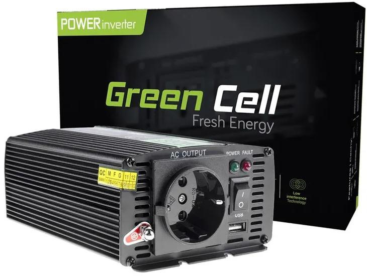 Green Cell 12V -> 230V 500W/1000W SINUSOIDA MODIFIED INVERTER INV03DE