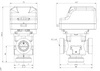 AZV 844 Valvola a 3 vie DN25 G1 1/4 di pollice Kvs 11 230 V AC AB-B