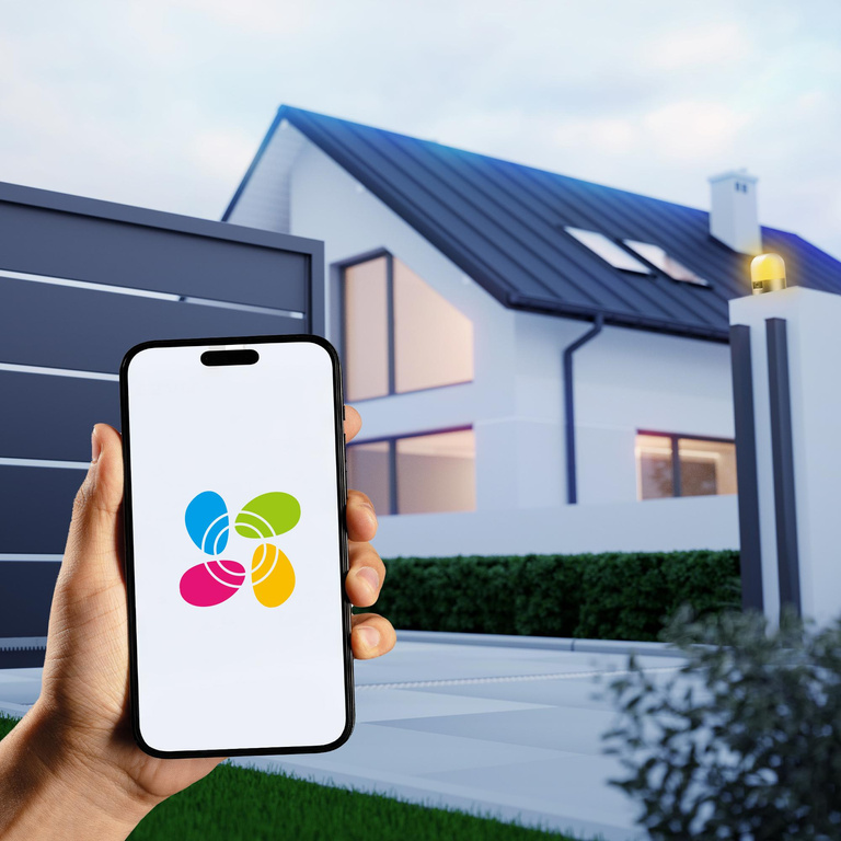 EZVIZ HG2 600 PRO kit met HP5 video intercom - aandrijving voor schuifpoorten tot 600 kg - 2K camera, Wi-Fi, alarm - compLet