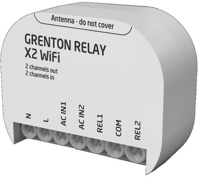 RELAY X2 WiFi relay module Grenton