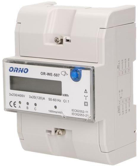 ENERGY CONSUMPTION INDICATOR ORNO OR-WE-507 3-PHASE