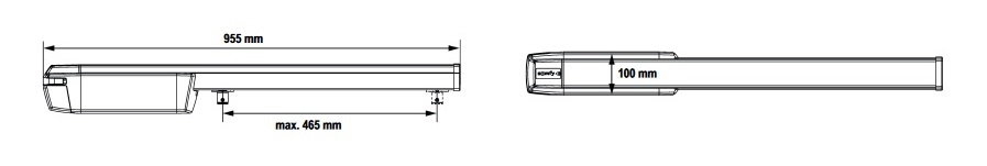 Somfy Ixengo L 24V IO Comfort Pack 8 m hosszú kétszárnyú kapukhoz