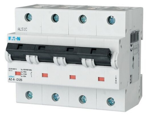 Caratteristiche dell'interruttore automatico di sovracorrente a 4 poli Eaton Moeller xEffect AZ modello AZ-4-B25 B 25 A 25 kA