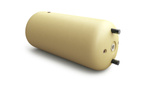 ONNLINE 120l SGW(L) double coil heat exchanger, enamelled, yellow polyurethane foam, horizontal