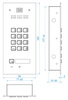 ACO FAM-P-1NPZSACC plaster panel 1-locator read. brel. combination lock.