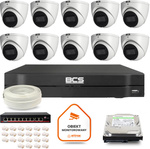 BCS Line IP Surveillance Kit 10x Camera BCS-L-EIP14FSR3-AI1 DVR with 1TB drive