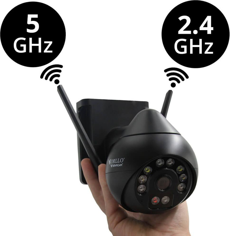 Orllo IP-Kamera Z8 Pro WiFi Outdoor Drehbare Nacht Farbe 4MP