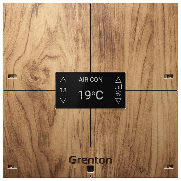 SMART PANEL 4B touch panel light wood Grenton